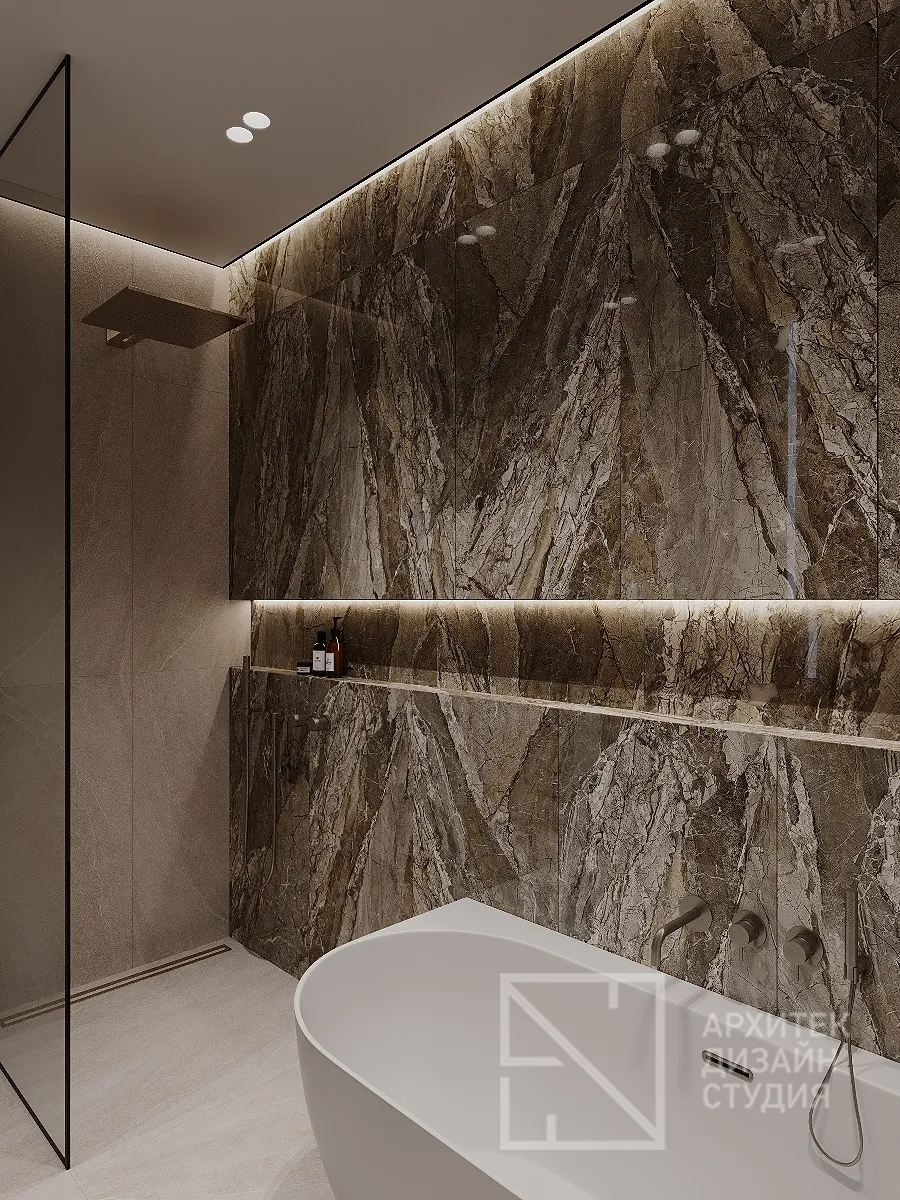 Дизайн интерьера квартиры в г. Абакан по ул. Авиаторов 1В/2 - Ванная - Фото 2